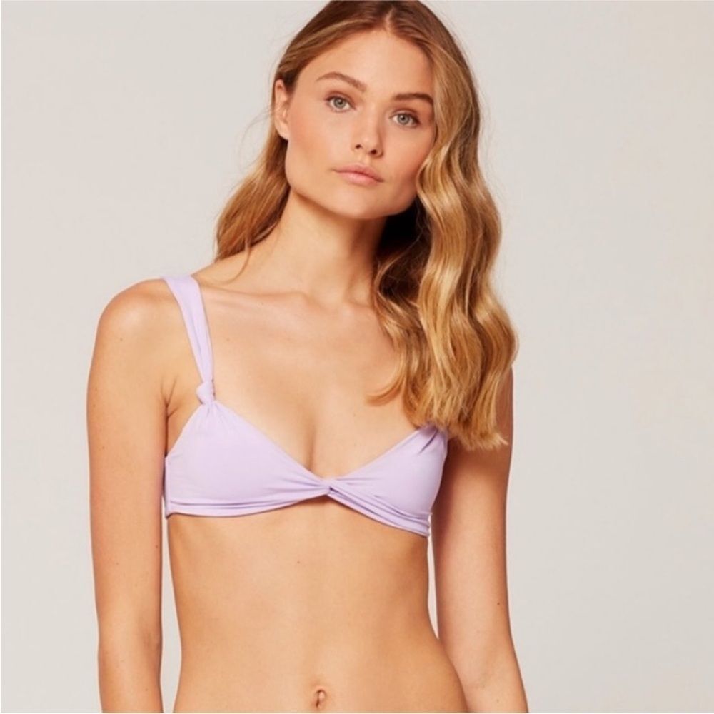 L*Space Turner Bikini Top in Lilac Size Small